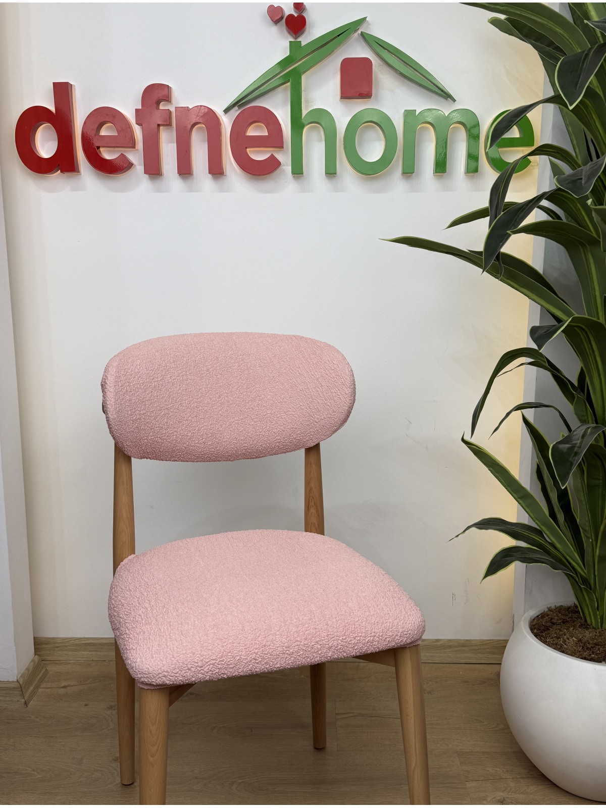 Bellona Boheems Model Sandalyeye Özel Bohem Kumaş pembe 6 adet Sandalye Kılıfı