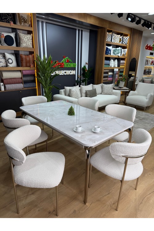 Bellona Estella Sandalye Modeline Özel Ölçülü Döşemelik Bohem Kumaş Sandalye Kılıfı