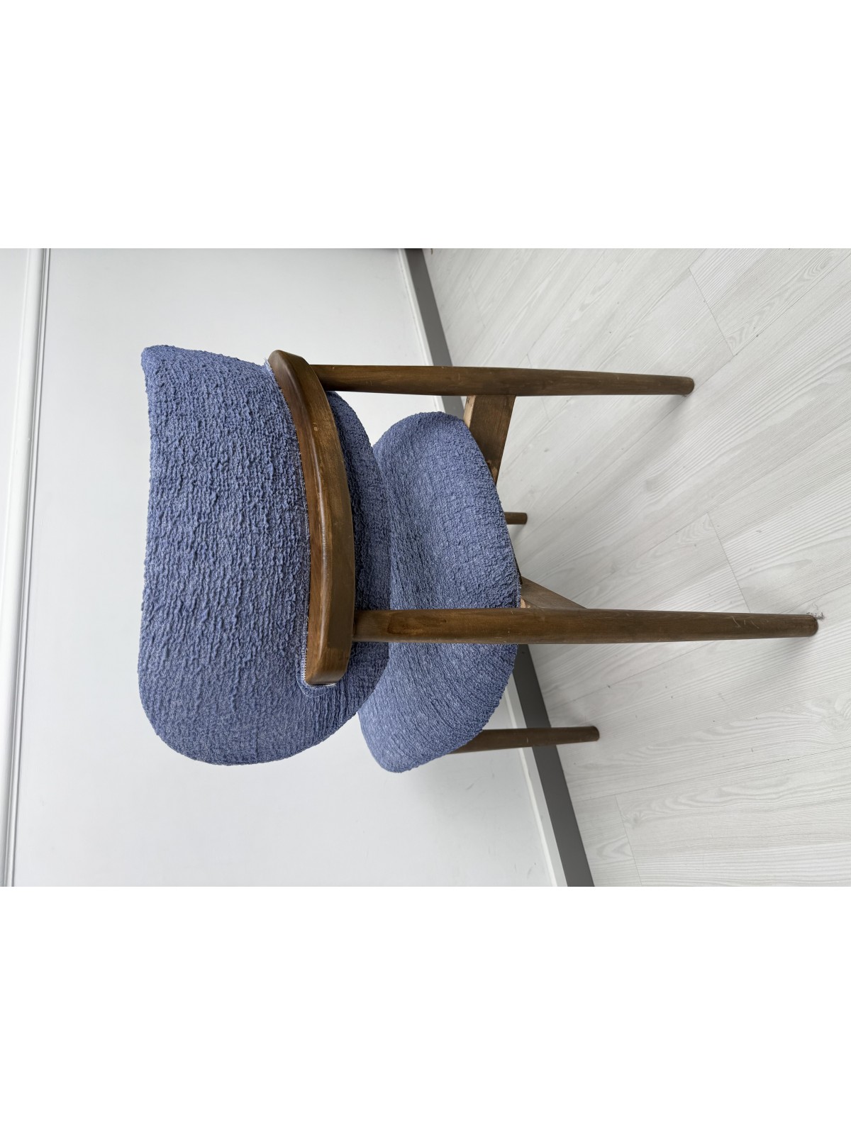 Bohem Döşemelik Lacivert Sandalye Kılıfı set 6 lı