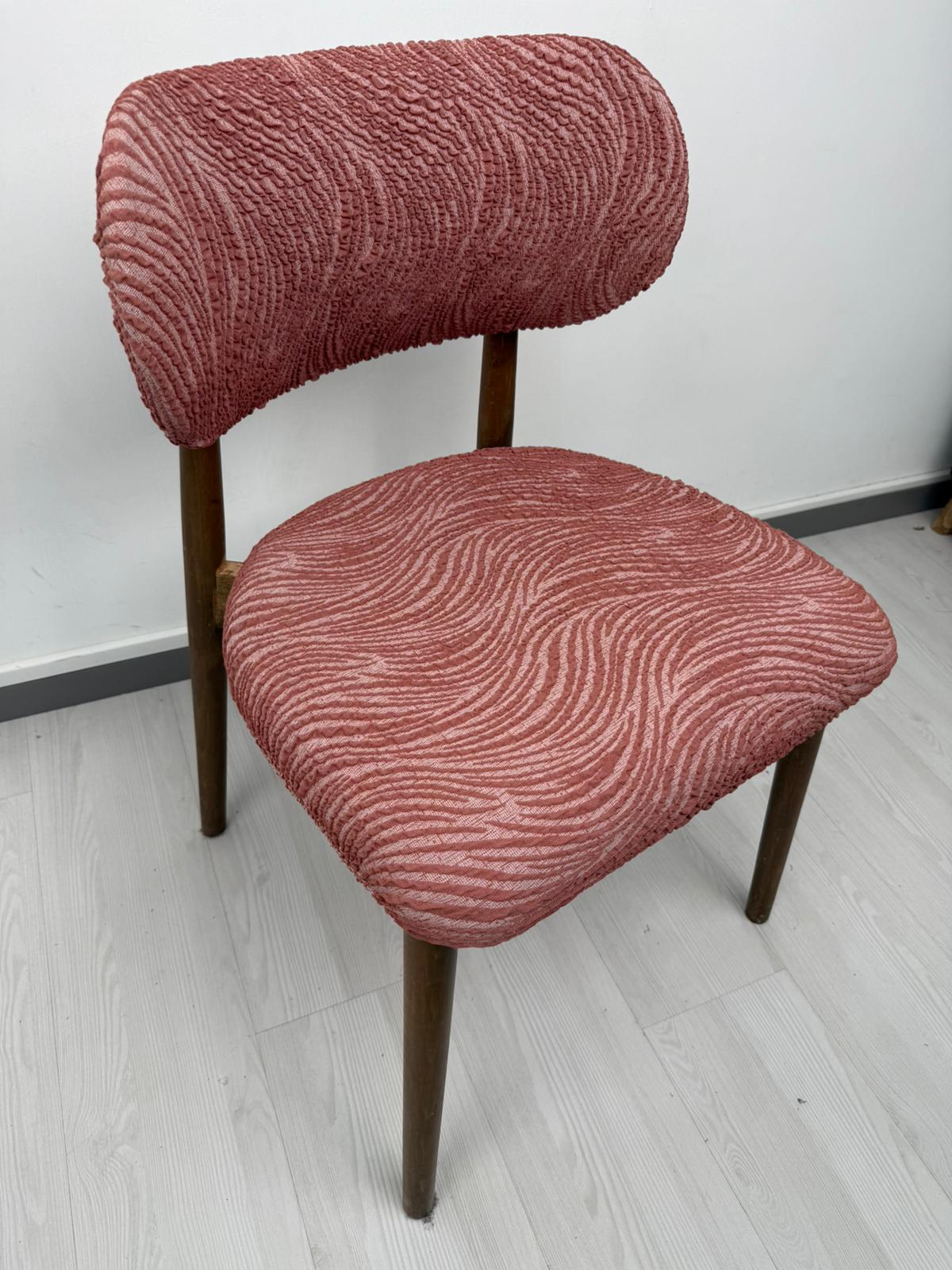 Bohem Lüks Mercan Sandalye Kılıfı set 6 lı