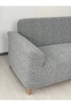 Lastikli Koltuk Örtüsü Jakarlı Düz Desen 3-3-1-1 Lastikli Kanepe Örtüsü, Giydirme Koltuk Kılıfı Takımı
