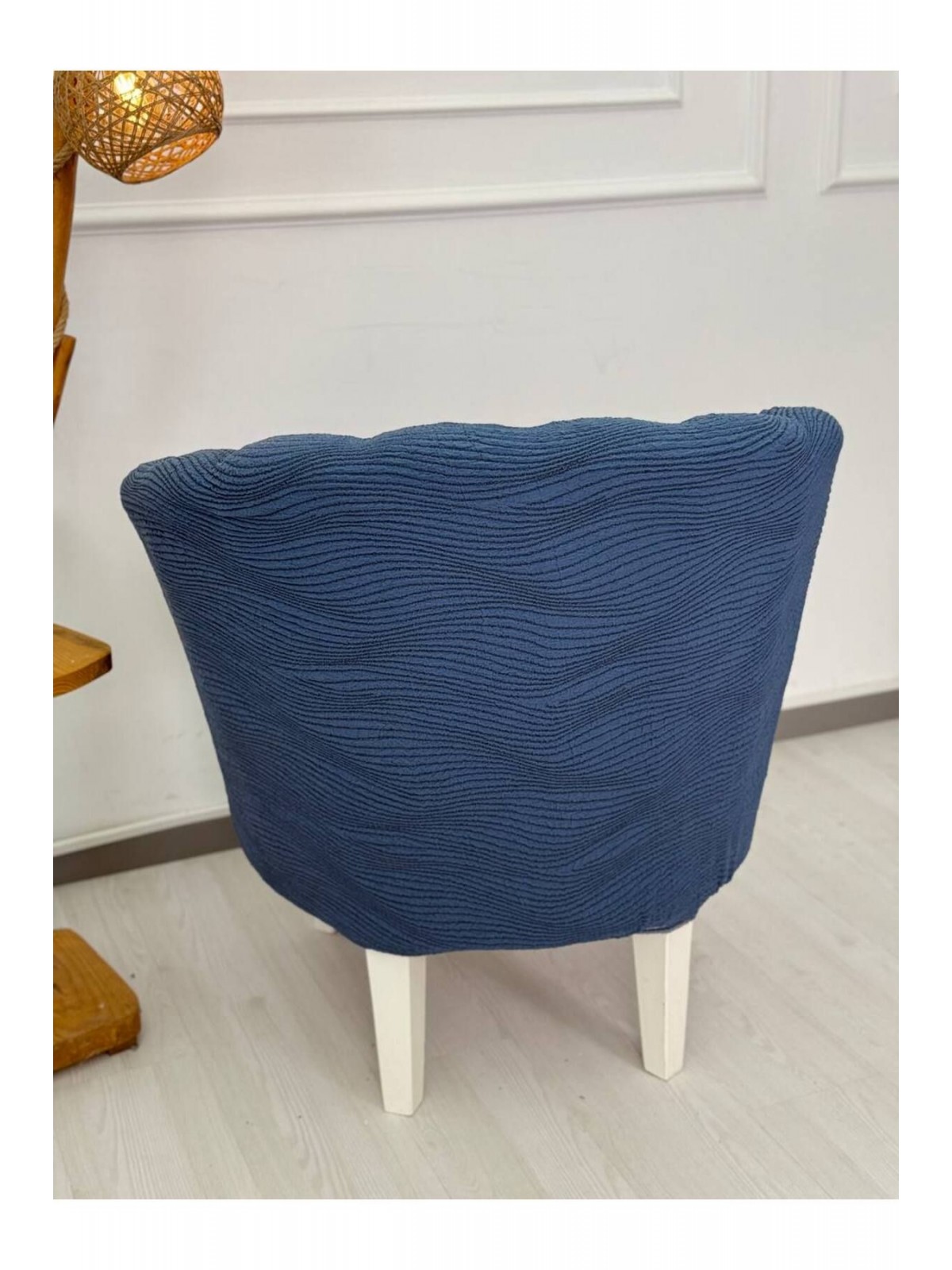 Krokan Kumaş Tekli Midye/Papatya Koltuk Kalıbı Koltuk Örtüsü