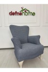 Döşemelik Kumaş Düz Keten Lastikli Kayma Yapmayan 3311 Takım Koltuk Örtüsü