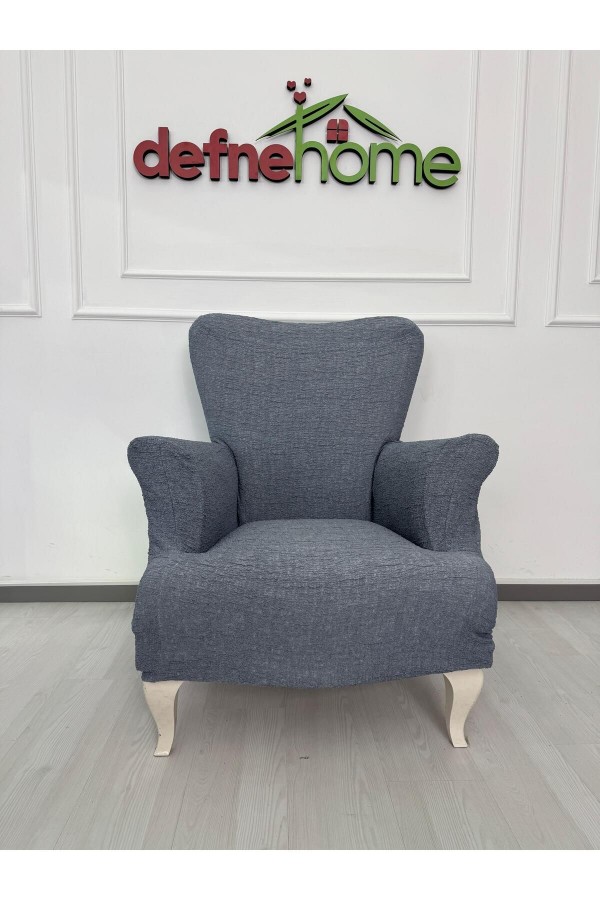 Döşemelik Kumaş Düz Keten Lastikli Kayma Yapmayan 3311 Takım Koltuk Örtüsü