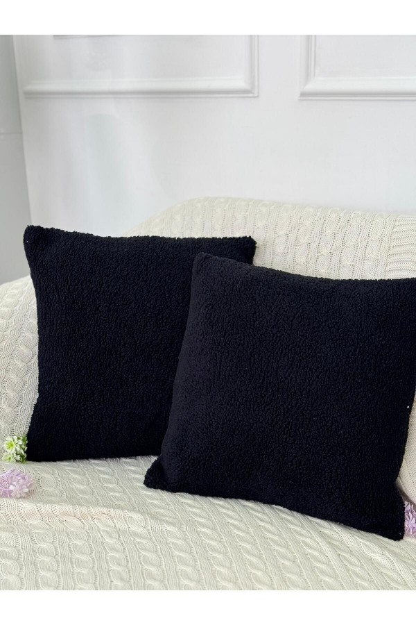 Peluş Teddy Puffy Dekoratif Dekoratif Hediyelik Kırlent - Yastık Kılıfı